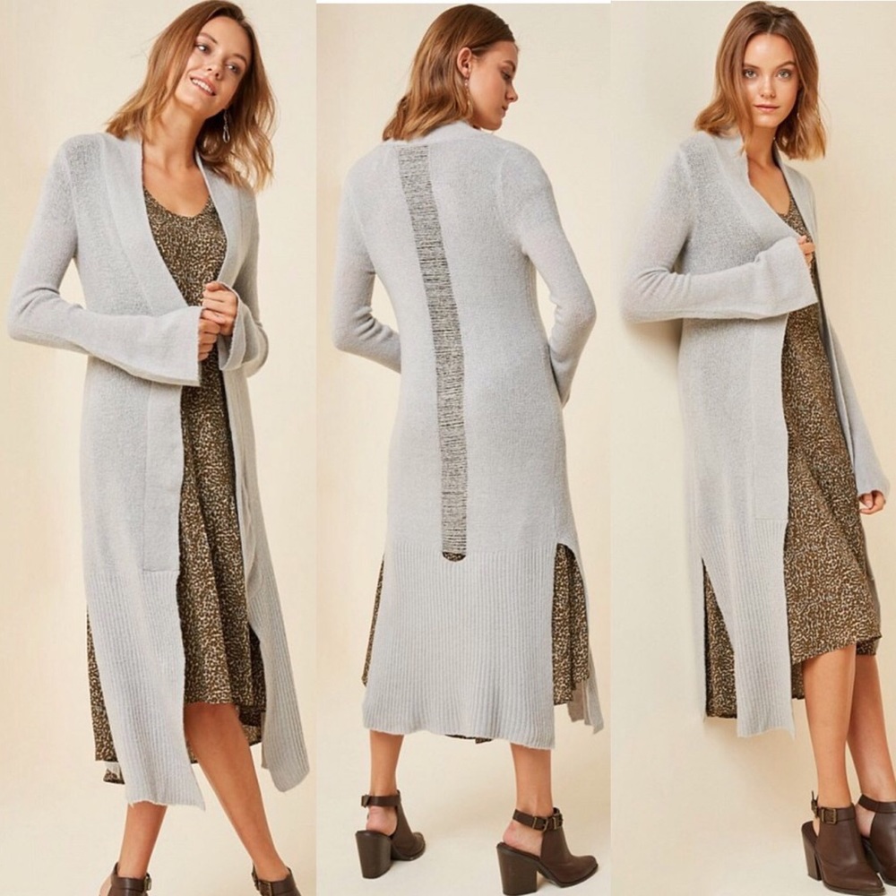 Hayden Los Angeles Distressed Bell-Sleeve Duster